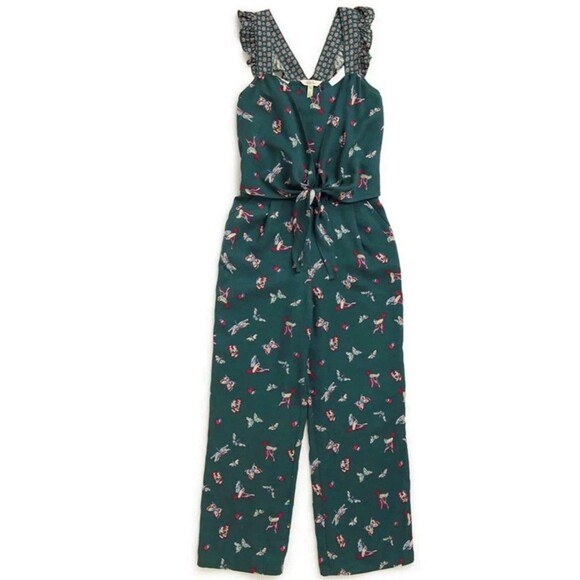 Matilda Jane Choose Your Own Path Evergreen Dream Jumpsuit Size S NWT - Picture 4 of 4